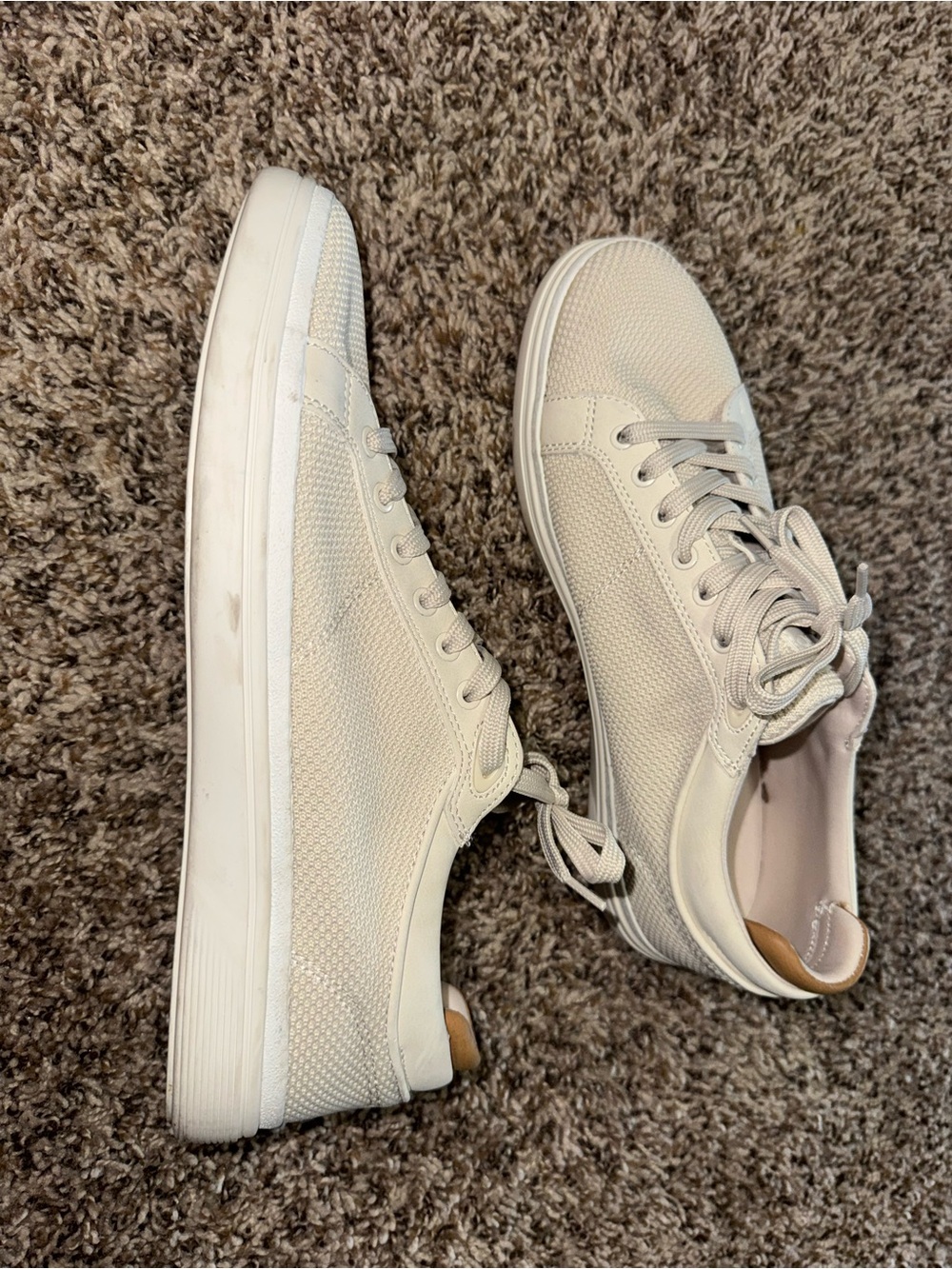 Aldo Men's Casual Knit Sneakers in Cream